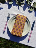 Palm Napkin in Mustard — Set of 2