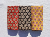 Palm Napkin in Mustard — Set of 2